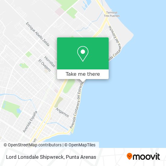 Lord Lonsdale Shipwreck map