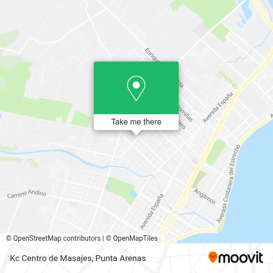 Kc Centro de Masajes map
