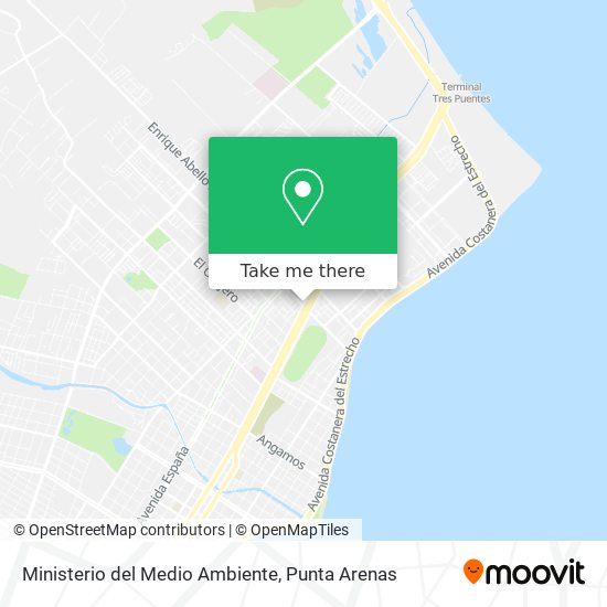 Ministerio del Medio Ambiente map