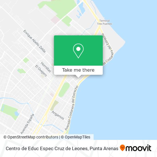 Mapa de Centro de Educ Espec Cruz de Leones