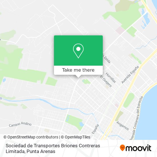 Sociedad de Transportes Briones Contreras Limitada map