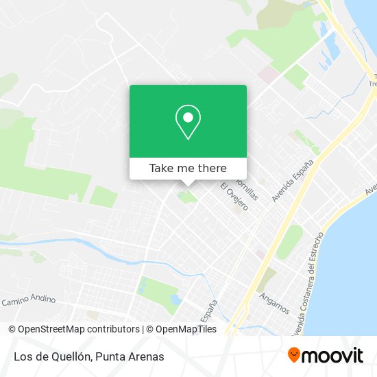 Mapa de Los de Quellón