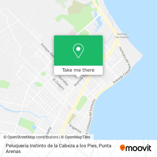 Mapa de Peluqueria Instinto de la Cabeza a los Pies