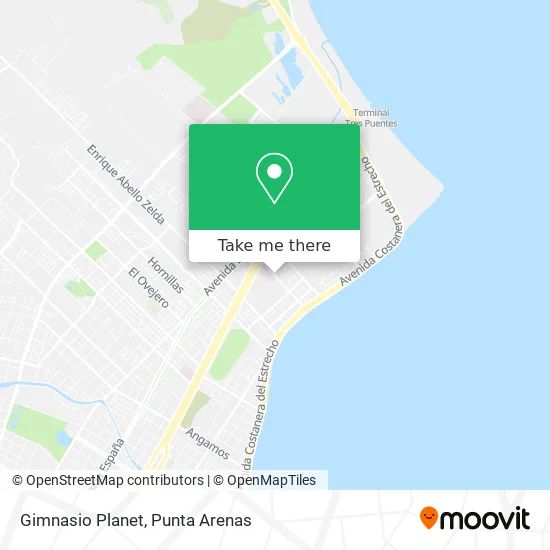 Gimnasio Planet map