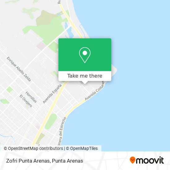 Zofri Punta Arenas map