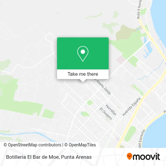 Botilleria El Bar de Moe map