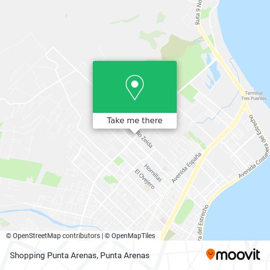 Shopping Punta Arenas map