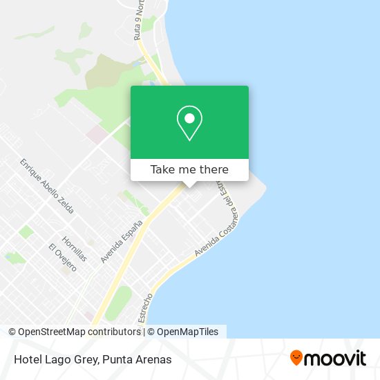 Mapa de Hotel Lago Grey