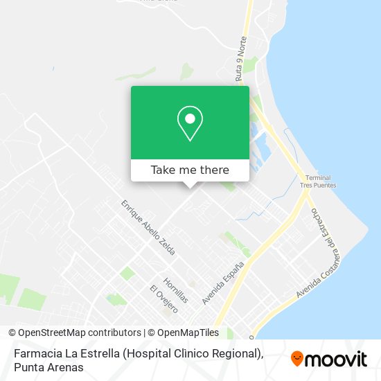 Farmacia La Estrella (Hospital Clìnico Regional) map