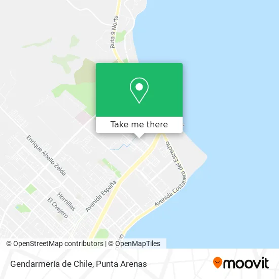 Gendarmería de Chile map