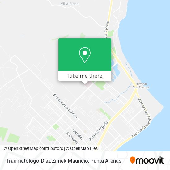 Traumatologo-Diaz Zimek Mauricio map