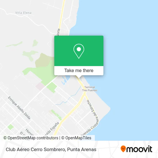 Club Aéreo Cerro Sombrero map