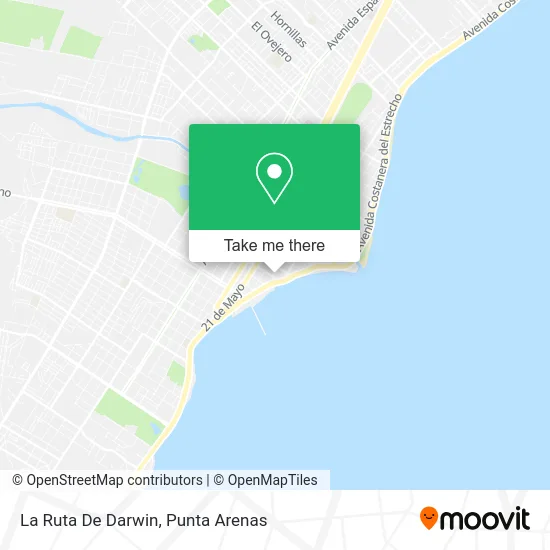 La Ruta De Darwin map