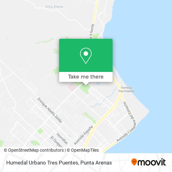 Mapa de Humedal Urbano Tres Puentes