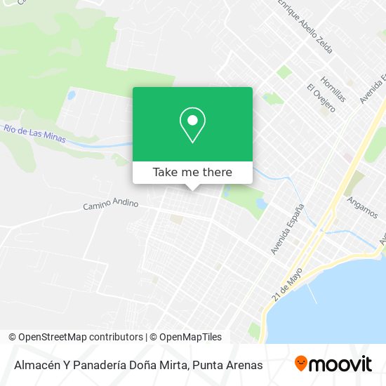 Mapa de Almacén Y Panadería Doña Mirta
