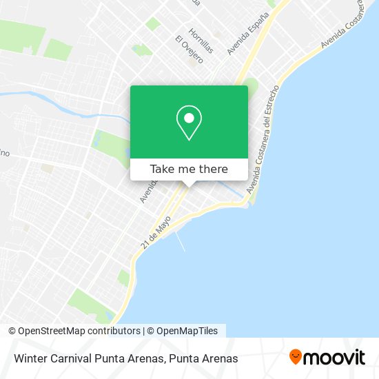 Mapa de Winter Carnival Punta Arenas