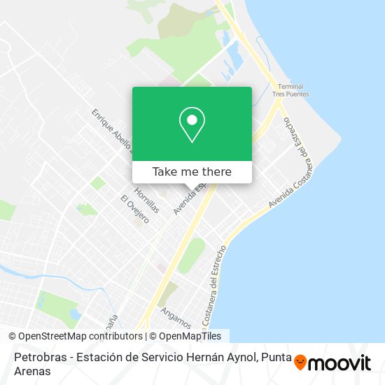 Mapa de Petrobras - Estación de Servicio Hernán Aynol