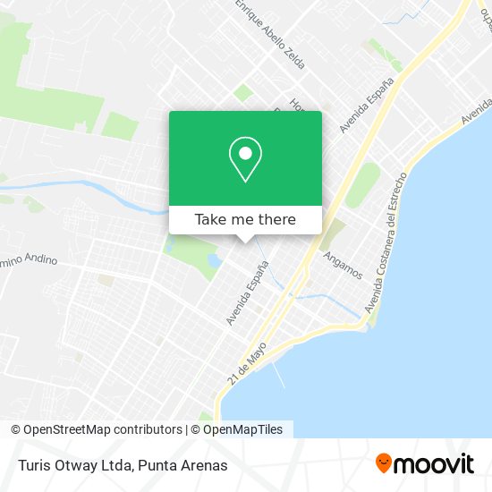 Mapa de Turis Otway Ltda