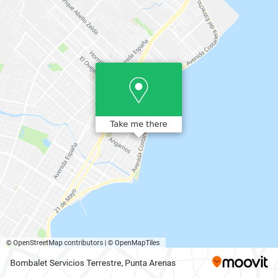 Bombalet Servicios Terrestre map