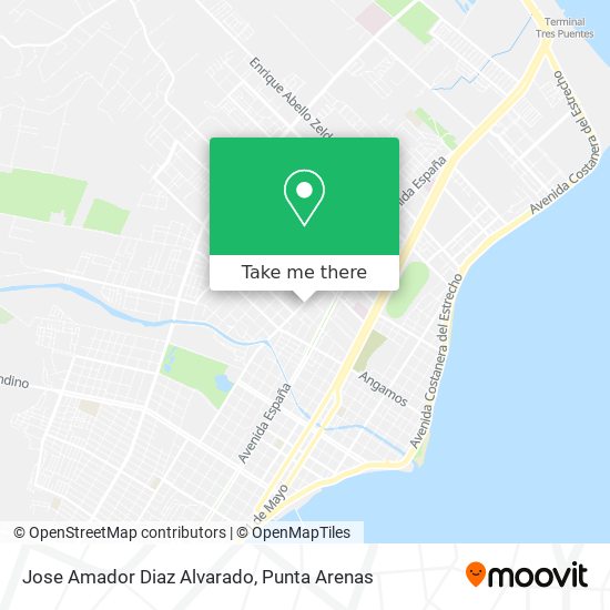 Jose Amador Diaz Alvarado map