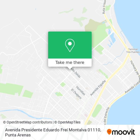 Avenida Presidente Eduardo Freí Montalva 01110 map