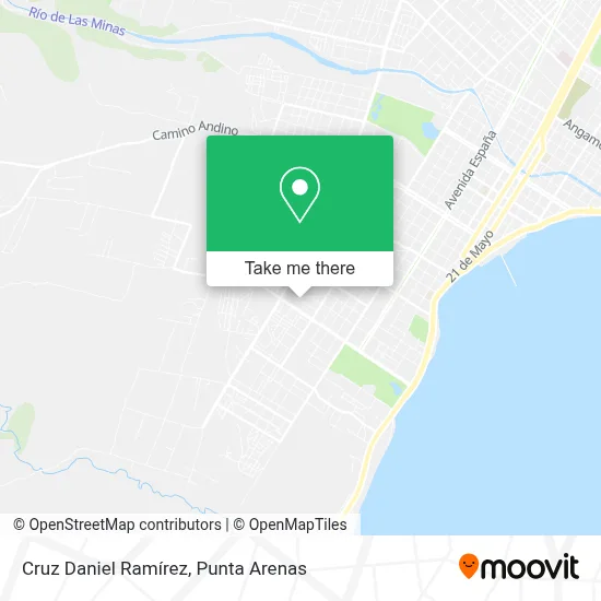 Cruz Daniel Ramírez map