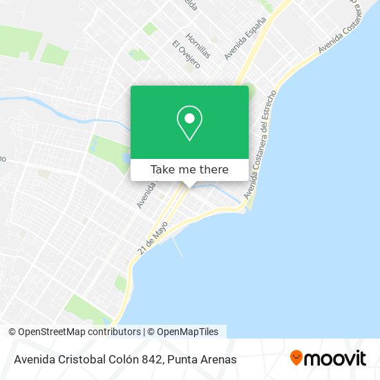 Mapa de Avenida Cristobal Colón 842