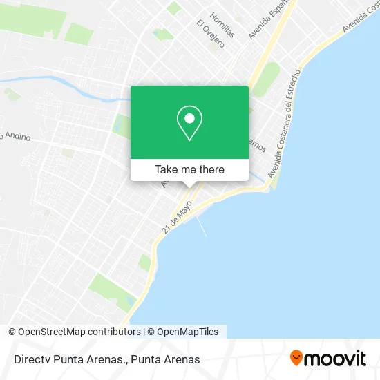 Directv Punta Arenas. map