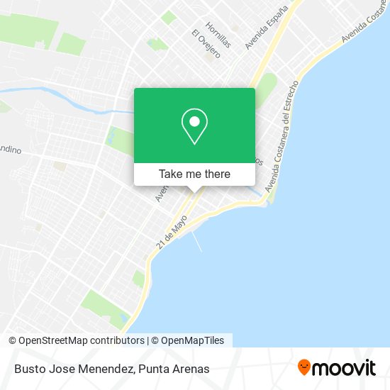 Busto Jose Menendez map