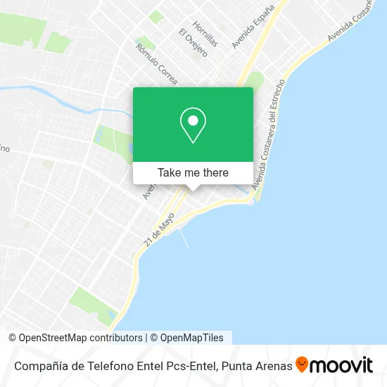 Compañía de Telefono Entel Pcs-Entel map