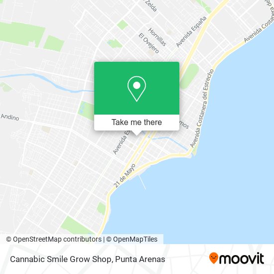 Mapa de Cannabic Smile Grow Shop
