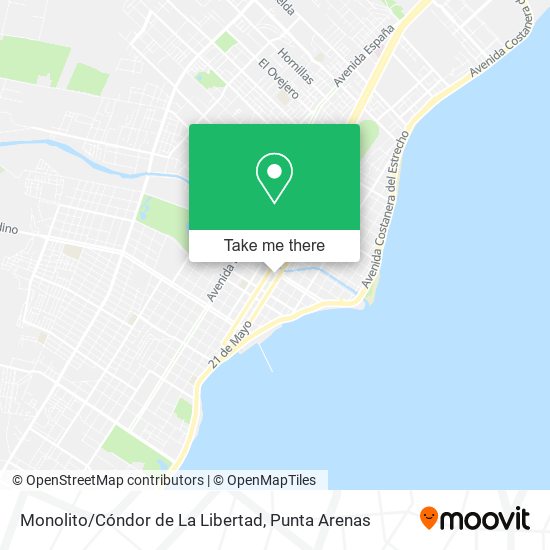 Mapa de Monolito/Cóndor de La Libertad