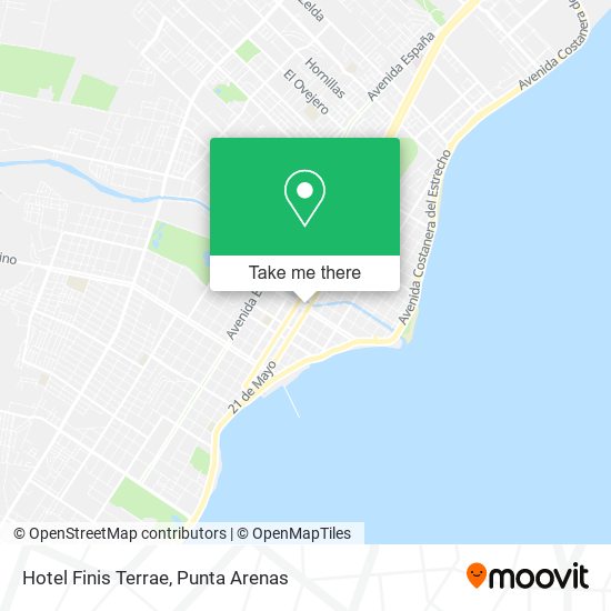 Hotel Finis Terrae map