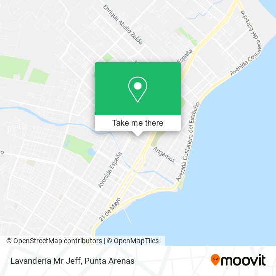 Mapa de Lavandería Mr Jeff