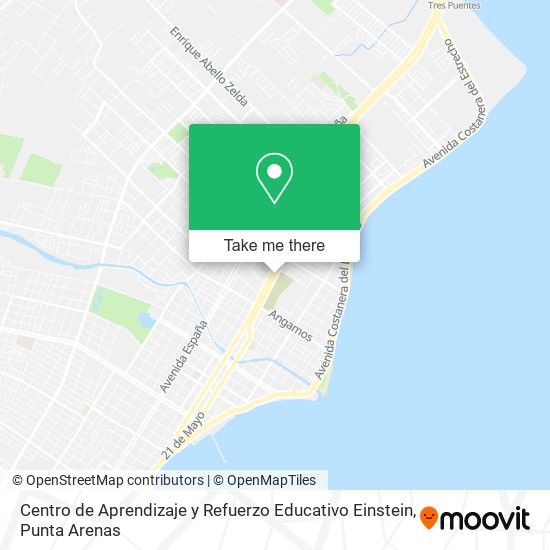 Mapa de Centro de Aprendizaje y Refuerzo Educativo Einstein