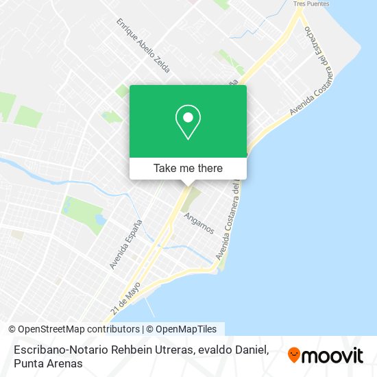 Escribano-Notario Rehbein Utreras, evaldo Daniel map