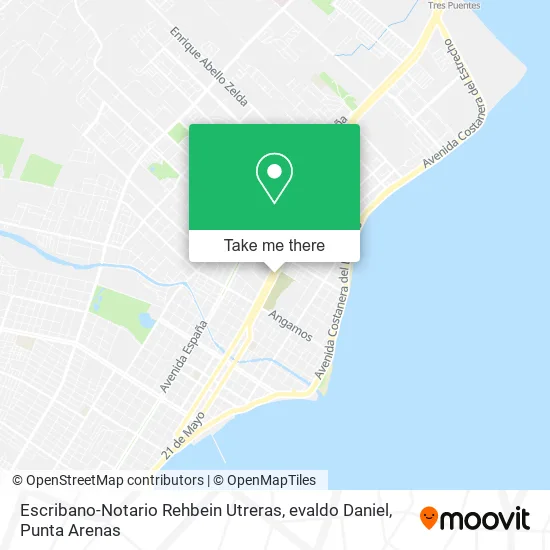 Escribano-Notario Rehbein Utreras, evaldo Daniel map