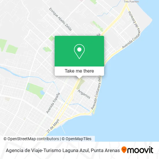 Mapa de Agencia de Viaje-Turismo Laguna Azul
