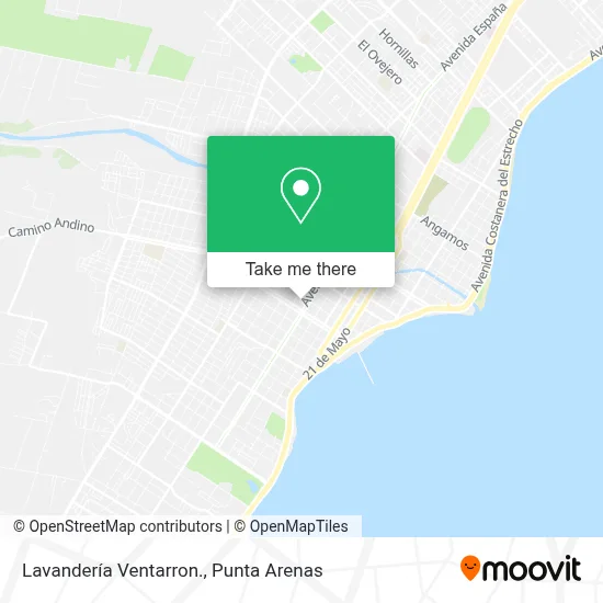 Lavandería Ventarron. map