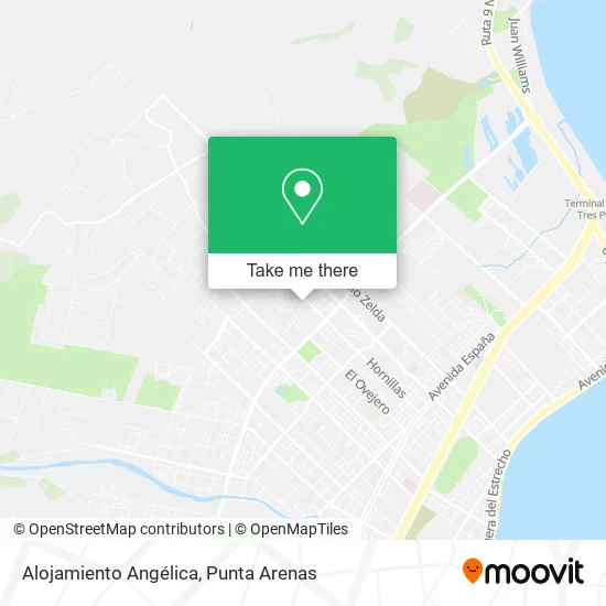 Alojamiento Angélica map