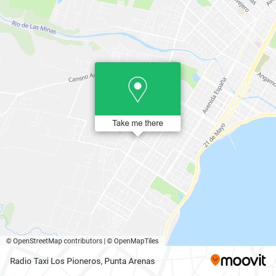 Mapa de Radio Taxi Los Pioneros