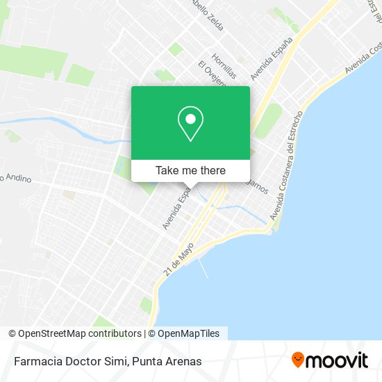Mapa de Farmacia Doctor Simi