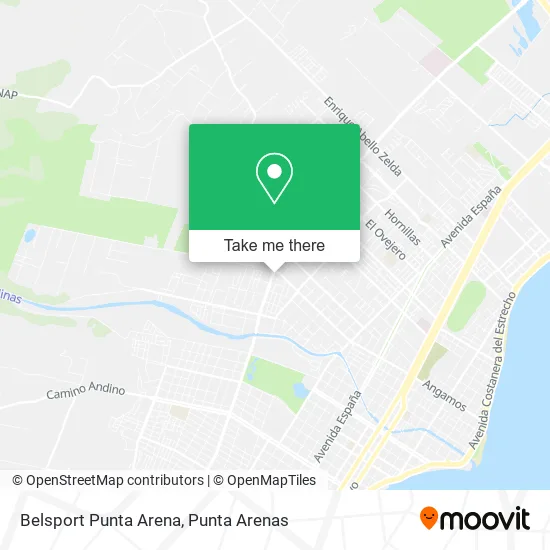 Belsport Punta Arena map