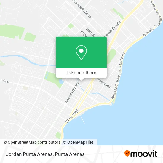 Jordan Punta Arenas map