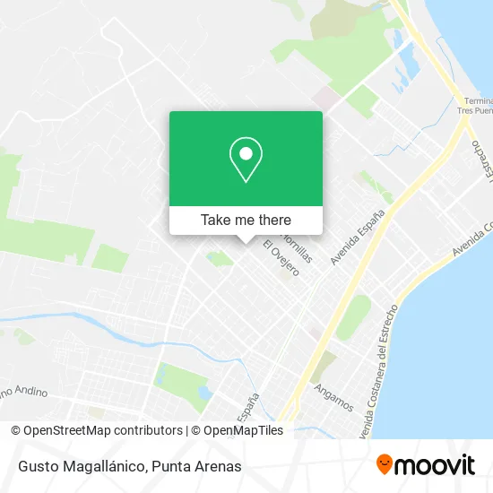 Gusto Magallánico map
