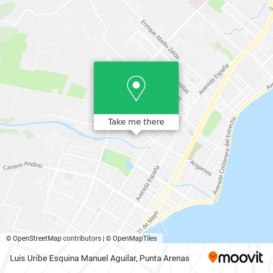 Luis Uribe Esquina Manuel Aguilar map