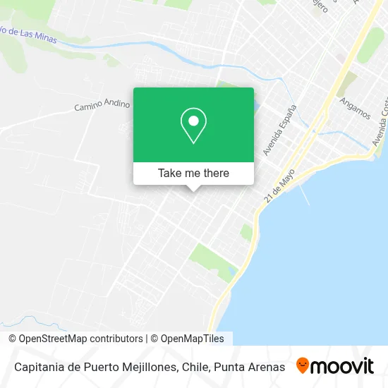 Capitania de Puerto Mejillones, Chile map