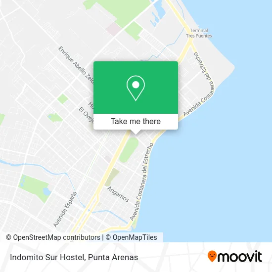 Indomito Sur Hostel map