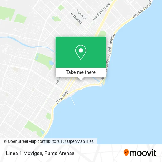 Mapa de Linea 1 Movigas