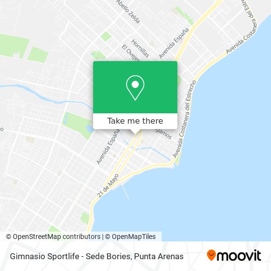 Gimnasio Sportlife - Sede Bories map